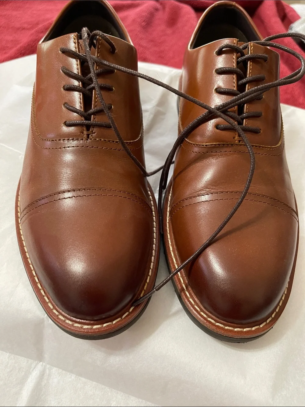 ✨ Kenneth Cole Reaction Mens Klay Flex Cap Toe Leather Oxfords✨